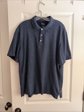 Jos. A. Bank Men's Dark Blue Pique Polo